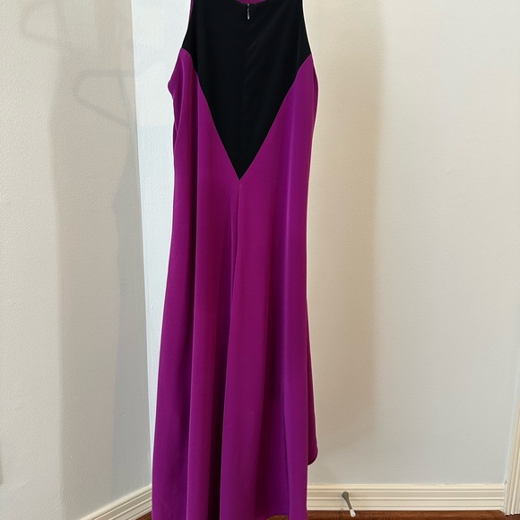 Elegant High-Low Dress in Rich Purple - Picture 2 of 3